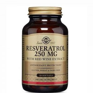 Resveratrol solgar 250mg 60 capsulas