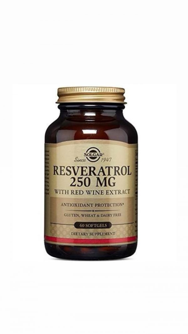 Resveratrol solgar 250mg 60 capsulas